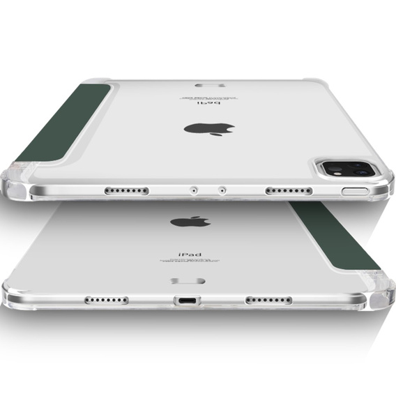Etui do iPad Pro 11" 2022/2021/2020 (4/3/2 gen.), Smartcase Hybrid, z miejscem na rysik, ciemnozielone