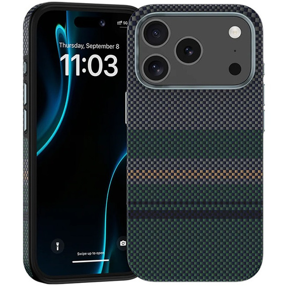 Etui BENKS Kevlar Magnetic Armor Pro Aurora 600D C070 do MagSafe do iPhone 17 Pro Max