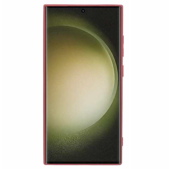Etui do Samsung Galaxy S24 Ultra, Silicone Lite, czerwone