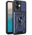 Etui pancerne do Oppo Reno 11F 5G, CamShield Slide, niebieskie
