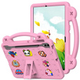 Etui do Samsung Galaxy Tab S9 FE+ Plus, Cute Patterns, z podstawką, Różowe