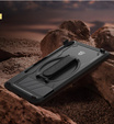 Etui pancerne do Galaxy Tab S10 Lite / S10 FE / S9 FE / Tab S9, Dexnor Kickstand z folią na ekran, czarne