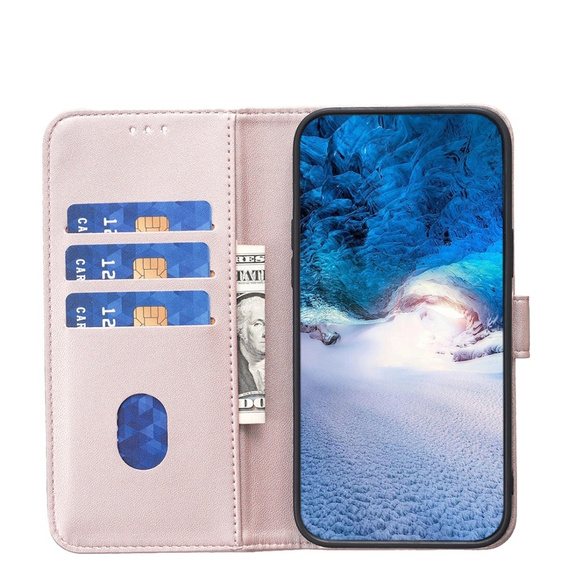 Etui z klapką do Xiaomi Redmi Note 13 Pro 5G,BINFEN Wallet, różowe