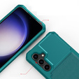 Etui do Samsung Galaxy S23 FE, Card Holder Kickstand, zielone