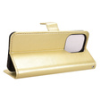 Etui z klapką do Xiaomi Redmi 13, Crazy Horse Wallet, złote
