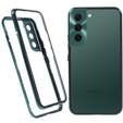 Etui do Samsung Galaxy S21, Magnetic Dual Glass, zielone