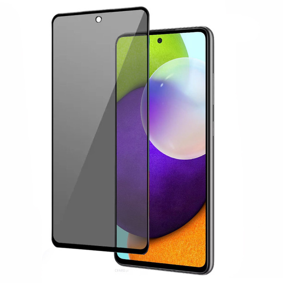 Szkło Hartowane Anti-Spy do Samsung Galaxy A52 / A52s 5G, Czarne