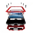 Etui pancerne do iPhone 16E, R-JUST, czerwone