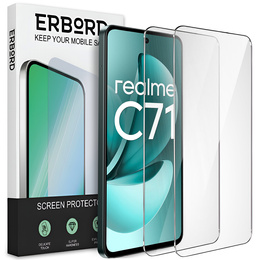 2x Szkło Hartowane ERBORD 9H Hard Glass do Realme C71 – codzienna ochrona w eleganckim wydaniu