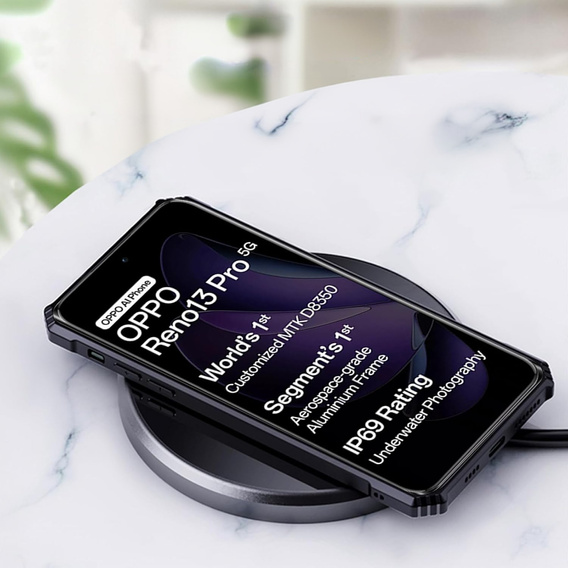 Etui do Oppo Reno 13 Pro, AntiDrop Hybrid, czarne