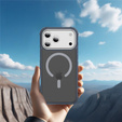 Etui Matt Case do iPhone 17 Pro Max, pancerne, do MagSafe, przydymione z szarymi bokami