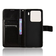 Etui z klapką do Xiaomi 15, Crazy Horse Wallet, czarne