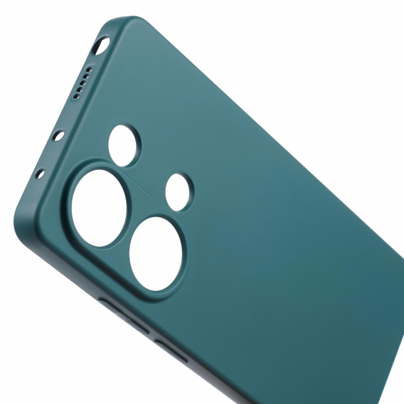 Etui do Xiaomi Redmi Note 13 Pro 4G / Xiaomi Redmi Note 14S / Xiaomi Poco M6 Pro 4G, Silicone Lite, ciemnozielone