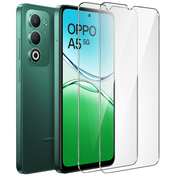 2x Szkło Hartowane ERBORD 9H Hard Glass do Oppo A5 5G / A5m – codzienna ochrona w eleganckim wydaniu