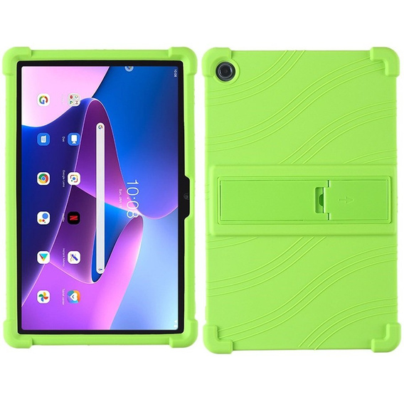 Etui silikonowe do Lenovo Tab M10 Plus 10.6 Gen 3 TB-125F TB-128F, Impact, pancerne, zielone