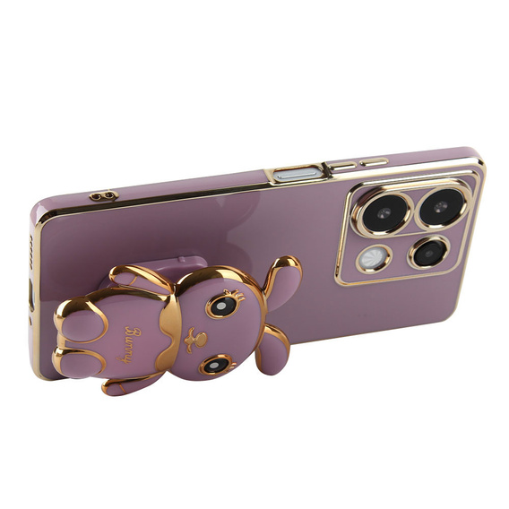 Etui do Xiaomi Redmi Note 13 Pro 5G, Rabbit, fioletowe + Szkło Hartowane 9H