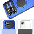 Etui do iPhone 15, DefenderMag, niebieskie