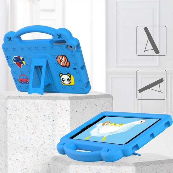 Etui do iPad mini 7.9" 2019/2015/2014/2013/2012 (5/4/3/2/1 gen.), Cute Patterns, z podstawką, Niebieskie