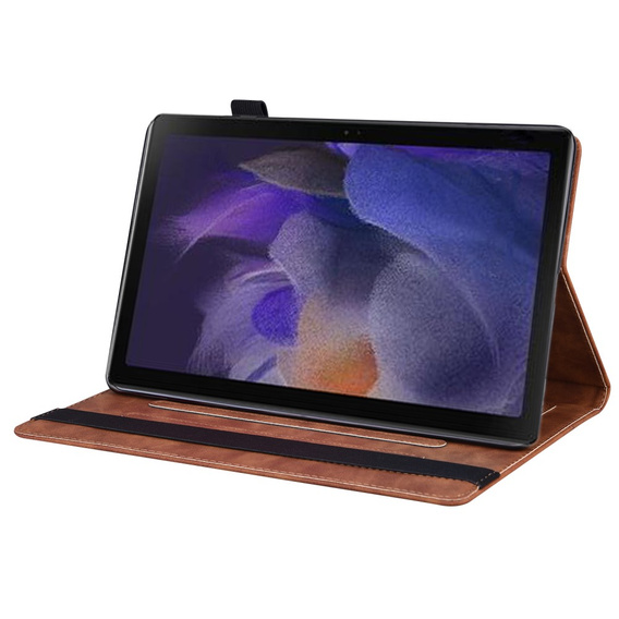 Etui do Samsung Galaxy Tab A8 10.5 SM-X200 SM-X205, Classic, z miejscem na rysik, brązowe