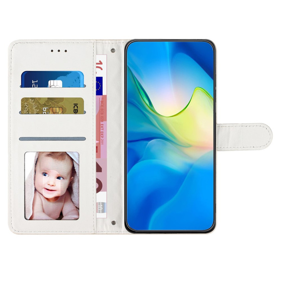 Etui z klapką do Oppo A38 4G / Oppo A18 4G, Wallet, BINFEN COLOR, beżowe