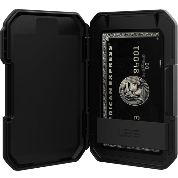 Magnetyczny portfel Urban Armor Gear do iPhone – srebrny, kompatybilny z MagSafe