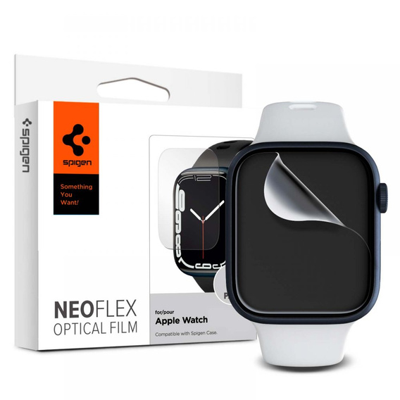 3x Folia Ochronna SPIGEN Neo Flex HD do Apple Watch 7/8/9 45MM (3 sztuki)