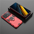 Etui do Xiaomi Poco X6 Pro 5G, Kickstand Ring, czerwone
