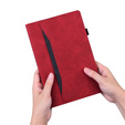 Etui do Lenovo Tab P12, Classic, z miejscem na rysik, czerwone
