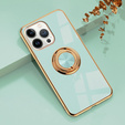 Etui do iPhone 13 Pro, Electro Ring, zielone