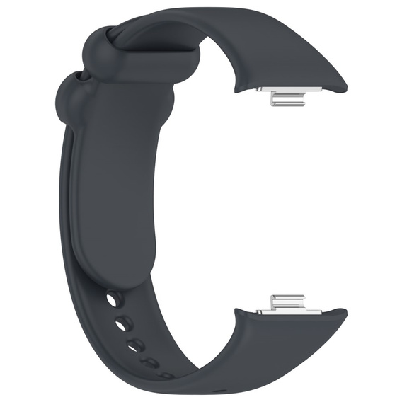 Pasek Silikonowy do Xiaomi Smart Band 8 Pro / Xiaomi Smart Band 9 Pro, Ciemnoszary