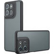 Etui do Xiaomi Redmi 15 5G / 4G, z ochroną aparatu, przezroczyste z czarnymi bokami