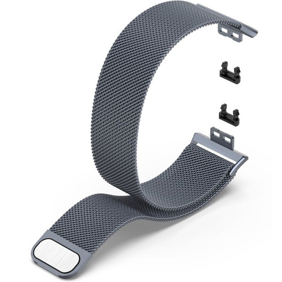 Pasek Bransoleta Milanese do Huawei Watch Fit, Szary