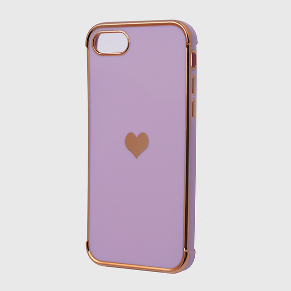 Etui do iPhone 7/8/SE 2020/SE 2022, Electro heart, fioletowe