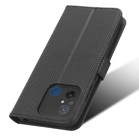 Etui z klapką do Xiaomi Redmi 12C, Wallet, Smart Magnet, czarne