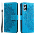 Etui z klapką do Oppo A17, Mandala, niebieskie