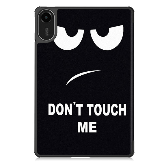 Etui z klapką z napisem Don't Touch Me do Xiaomi Redmi Pad 2