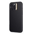 Etui do iPhone 16 Pro Max, pancerne Nillkin, Carbon Fiber, do Magsafe, złote