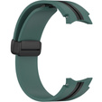 Pasek Silikonowy do Samsung Galaxy Watch 4/5/6 40/42/43/44/45/46/47mm, Zielony / Czarny