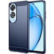 Etui do Oppo A60, Carbon, niebieskie