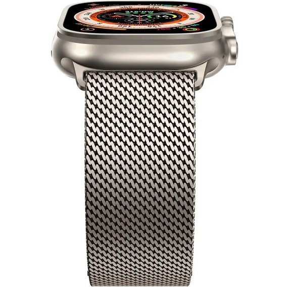 Bransoleta do Apple Watch 1/2/3/4/5/6/7/8/9/10/11/SE Ultra 1/2/3 42/44/45/46/49mm, Tytanowa