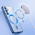 Etui do Samsung Galaxy S24 FE, Electro MagSafe, niebieskie + Szkło na ekran