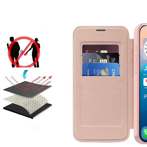 Etui z klapką RFID Wallet MagSafe z ochroną aparatu do iPhone 17 Pro Max