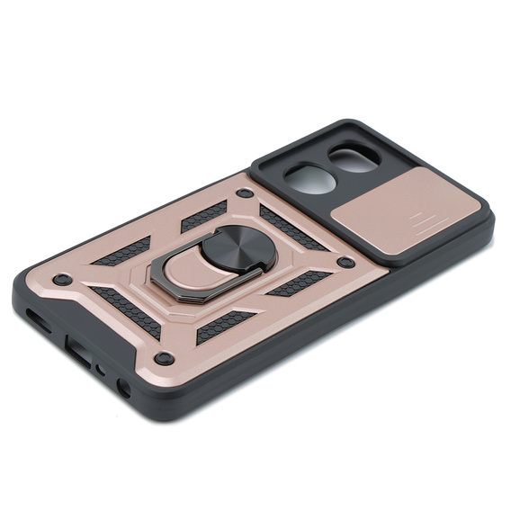 Etui pancerne do Oppo A38 4G / Oppo A18 4G, CamShield Slide, różowe rose gold