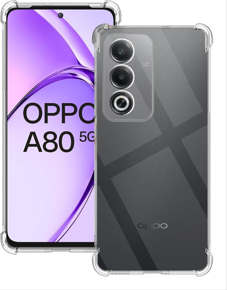Etui do Oppo A80, Dropproof, przezroczyste