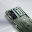 Etui pancerne do Samsung Galaxy A15, Dexnor Full Body (Two Frames), zielone