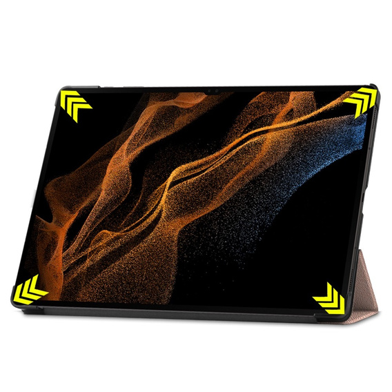 Etui do Samsung Galaxy Tab S9 Ultra, Smartcase, różowe rose gold