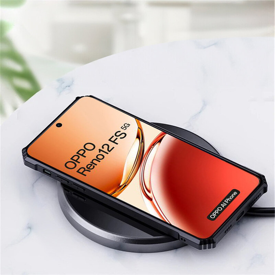 Etui do Oppo Reno 12FS / 12F, AntiDrop Hybrid, czarne