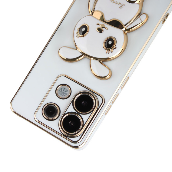 Etui do Xiaomi Redmi Note 13 Pro 5G, Rabbit, białe + Szkło Hartowane 9H