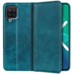 Etui do Samsung Galaxy A12 / M12 / A12 2021, Wallet Litchi Leather, zielone