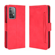 Etui z klapką do Samsung Galaxy A52 / A52s, Card Slot, czerwone